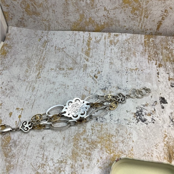 Brighton Tigers Eye Gold and Silver Bracelet in Tin - Picture 3 of 7